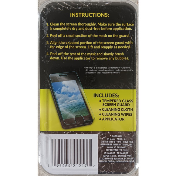 Shatter Resistant Screen Guard Tempered Glass Fits iPhone i13 & i13Pro NEW - Picture 3 of 3